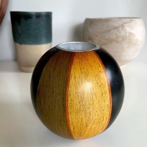 Round Wooden Candleholder